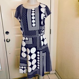 En Focus Studio Black and White Dress size 12